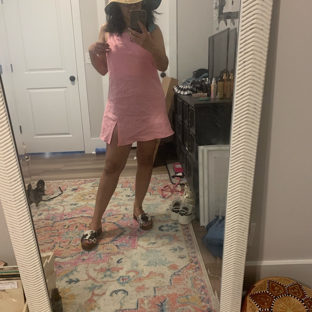 pink verge girl mini dress